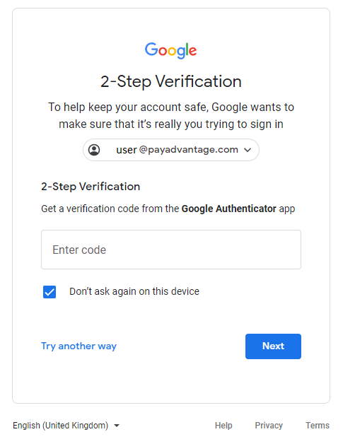 Logging in via Google – Help Centre